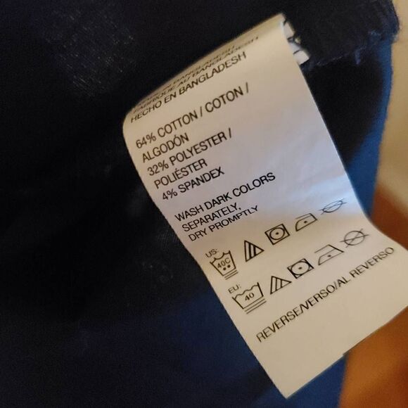 Van Heusen Black Dots Flex Slim Fit Stretch Button Front Dress Shirt Mens Size X - Picture 5 of 11